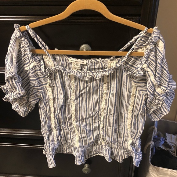 AE Ruffle OTS Top - Picture 2 of 5